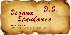 Dijana Stanković vizit kartica